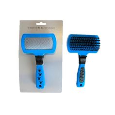 Brosse carde double pour animaux 11x18x5cm