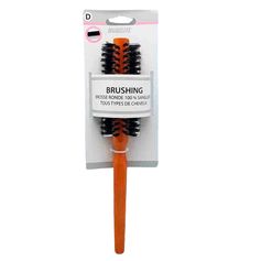 Brosse ronde pour brushing manche en bois 26cm