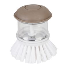 Brosse vaisselle à réservoir marron H 9cm