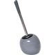 Brosse toilette boule grise H 39cm