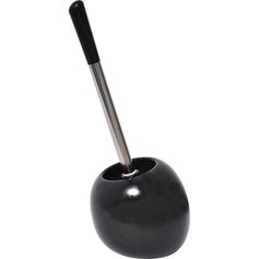 Brosse WC boule noire H 39cm