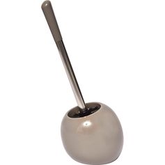 Brosse WC boule taupe H 39cm