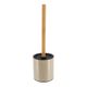 Brosse WC métal bambou taupe 10.2x37.5cm