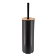 Brosse WC noir bambou 37.2x9cm