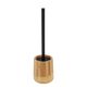 Brosse WC rond bambou 11x37cm