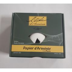 Brûleur étoile ARMENIE blanc 16x14x6cm