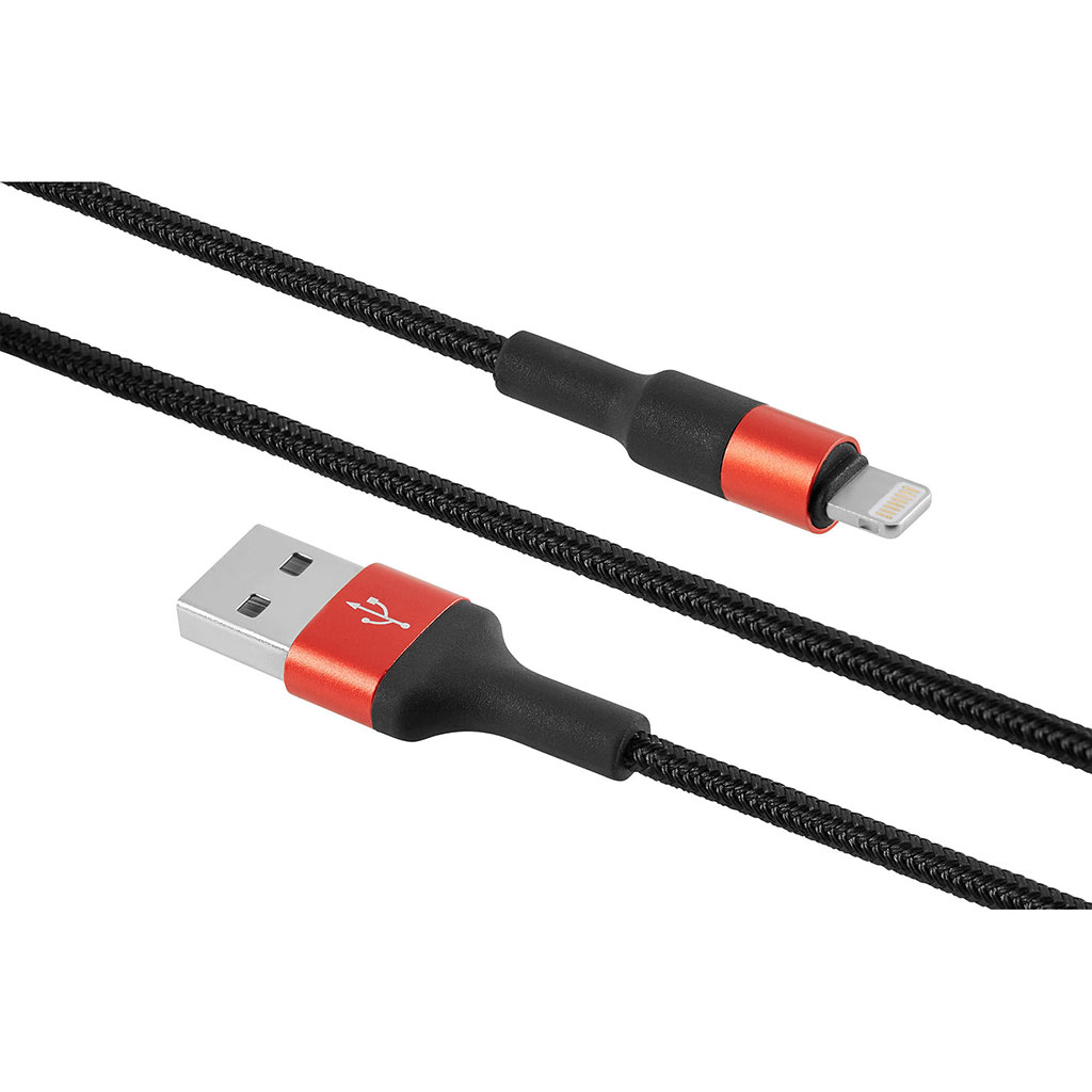 Câble USB nylon compatible Apple 1m - Centrakor