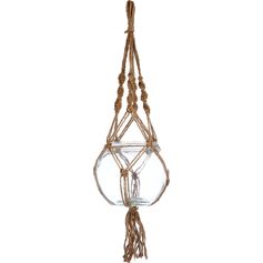 Cache-pot et corde D18x16cm