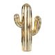 Cactus déco en céramique doré 19.3x33.8x8cm
