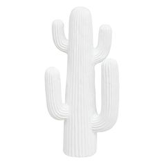 Cactus déco extérieure RODRIGO en magnésie blanc H 38cm