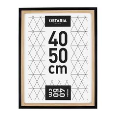 Cadre photo CALI bois noir 40x50cm