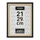Cadre photo CALI noir et bois 21x29.7cm
