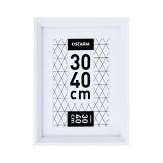 Cadre photo EMMA blanc 30x40cm