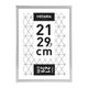 Cadre photo MARCO CLIP argent 21x29.7cm