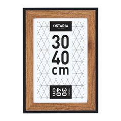 Cadre photo NINO bois noir 30x40cm