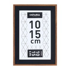 Cadre photo NINO noir bois 10x15cm