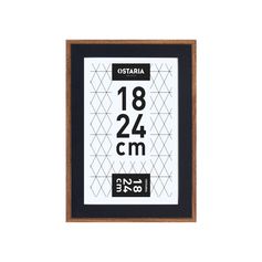 Cadre photo NINO noir bois 18x24cm