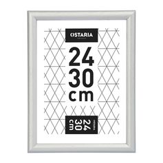 Cadre photo ONYX argent 24x30cm