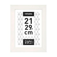 Cadre photo PAOLA blanc 21x29.7cm