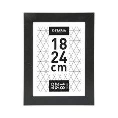 Cadre photo PAOLA noir 18x24cm