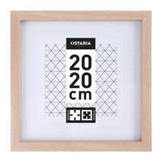 Cadre photo RITA bois naturel 20x20cm