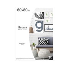 Cadre photo sous verre en plexi 60x80cm