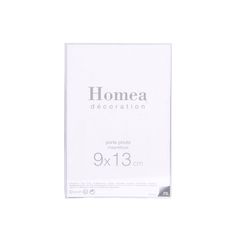 Cadre photo sous verre plastique magnétique 9x13cm
