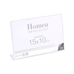 Cadre photo sous verre plastique transparent à poser format paysage 15x10cm
