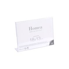 Cadre photo sous verre plastique transparent à poser format paysage 18x13cm