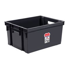 Caisse de rangement plastique noir 30L