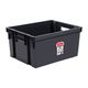 Caisse de rangement plastique noir 30L