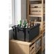 Caisse de rangement plastique noir 30L