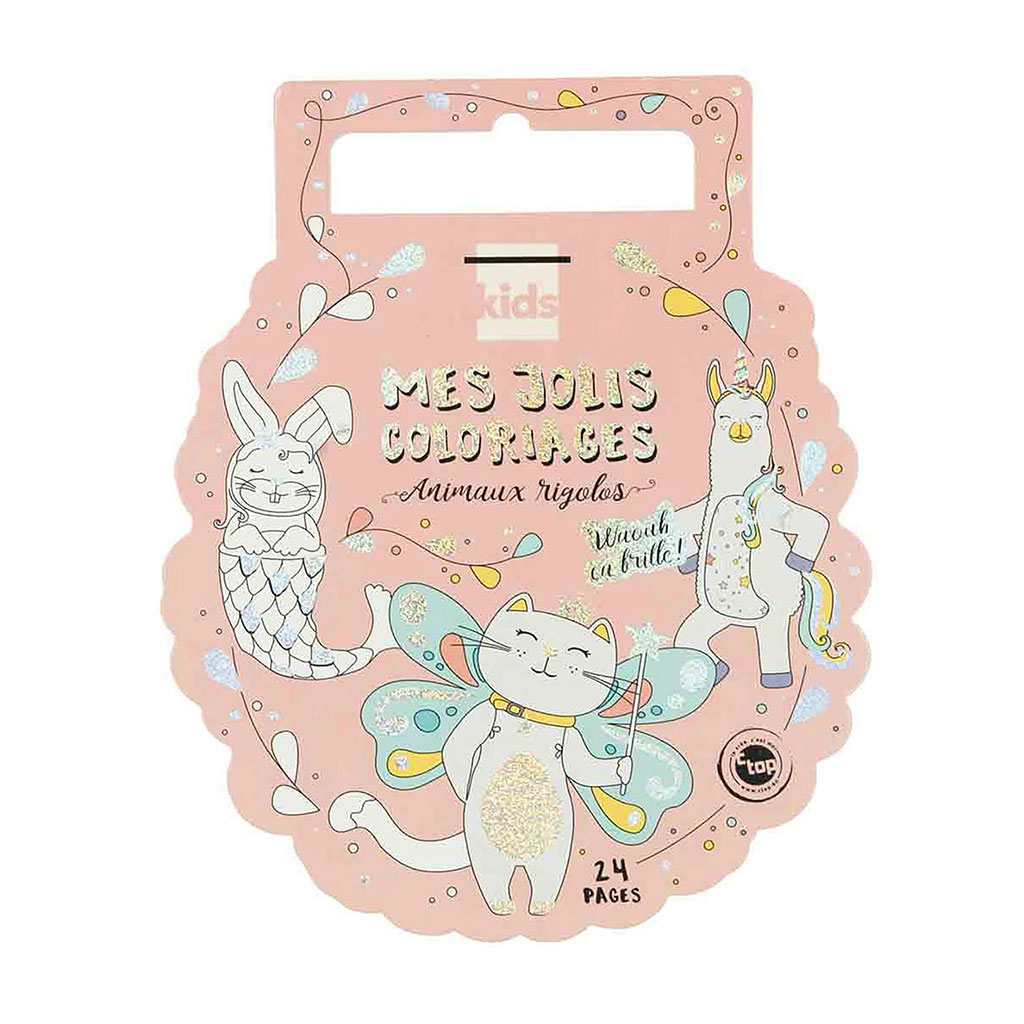 Carnet de coloriage Animaux rigolos 24 pages