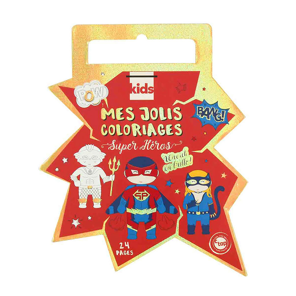 Carnet de coloriage Héros 24 pages