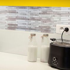 Carrelage adhésif 3D listel beige 25x30.5cm