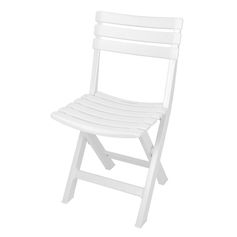 Chaise de jardin pliable KOMODO blanc 42x37x80cm