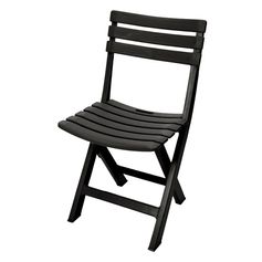 Chaise de jardin pliable KOMODO gris anthracite 42x37x80cm