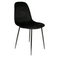 Chaise GIULIA velours noir