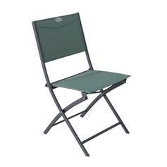 Chaise pliante MODULA acier vert gris 52x46x87cm - HESPÉRIDE