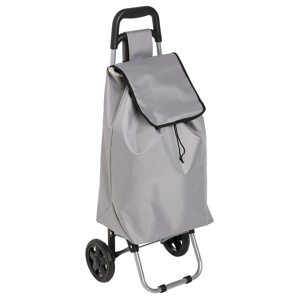 Chariot de courses 2 roues gris 30L - Centrakor