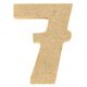 Chiffre 7 en bois H 5cm