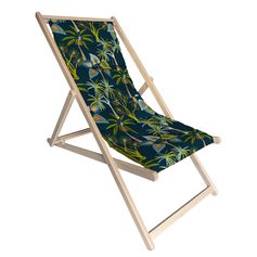 Chilienne amovible KAOMA matelassée motif exotiques 56x127x3.5cm