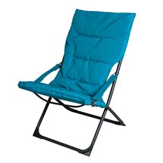 Chilienne RELAX matelassée bleu canard 74x80x43cm