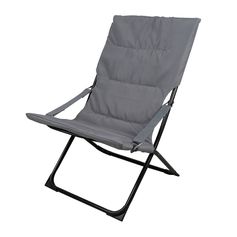 Chilienne RELAX matelassée gris anthracite 74x80x43cm