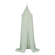 Ciel de lit double gaze de coton vert H 350cm