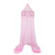 Ciel de lit moustiquaire rose fille princesse à suspendre 60x250cm