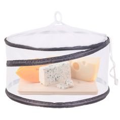Cloche alimentaire anti-insectes blanc et gris D 30cm