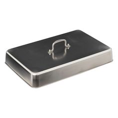 Cloche rectangulaire pour plancha acier inoxydable 43.8x29.1x6.2cm