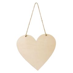 Cœur bois à suspendre 20x20cm