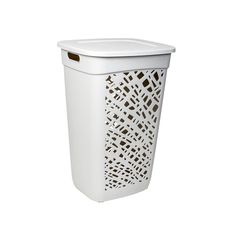Coffre à linge ALMERIA blanc 60L